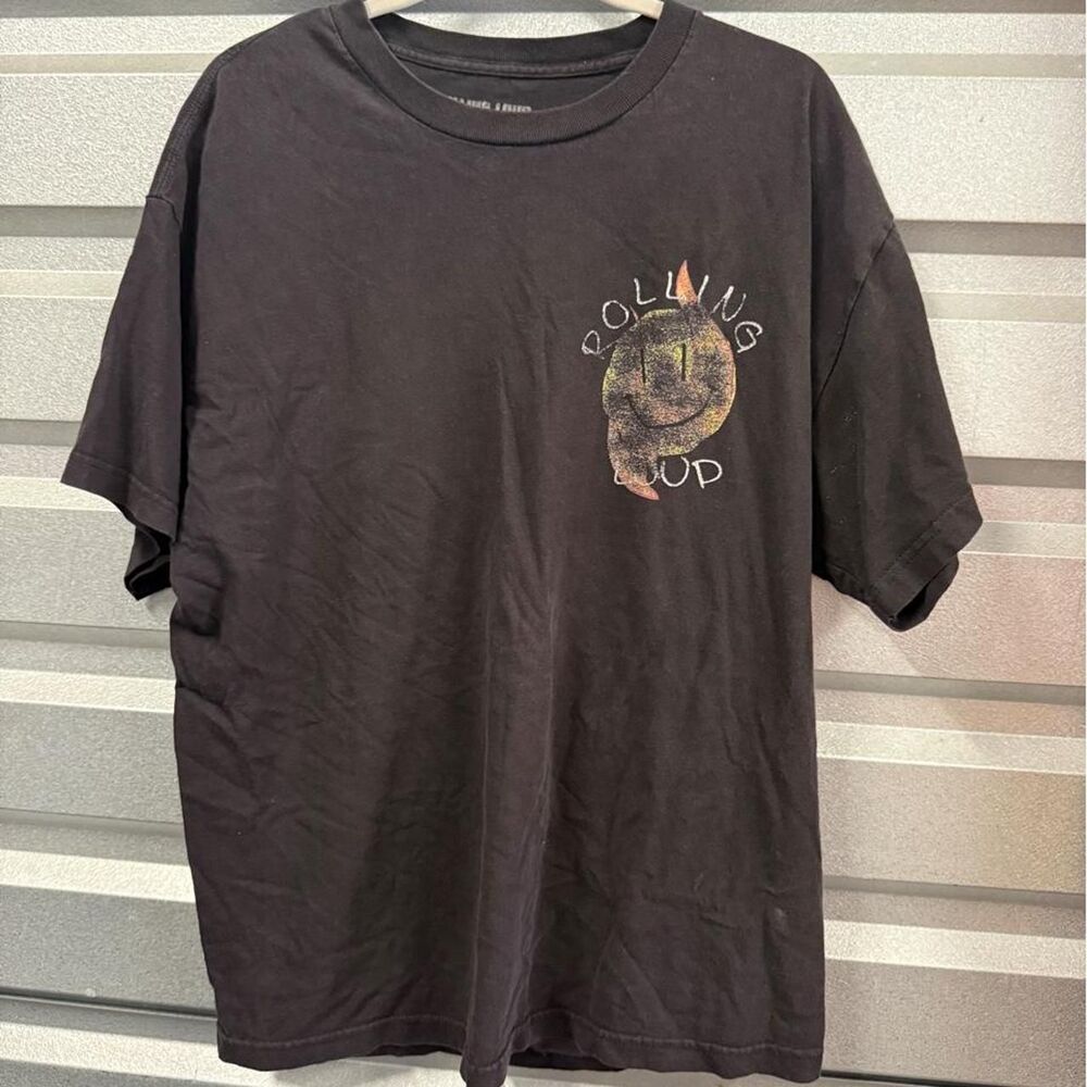 Travis-scott Men's Black and Grey T-shirt